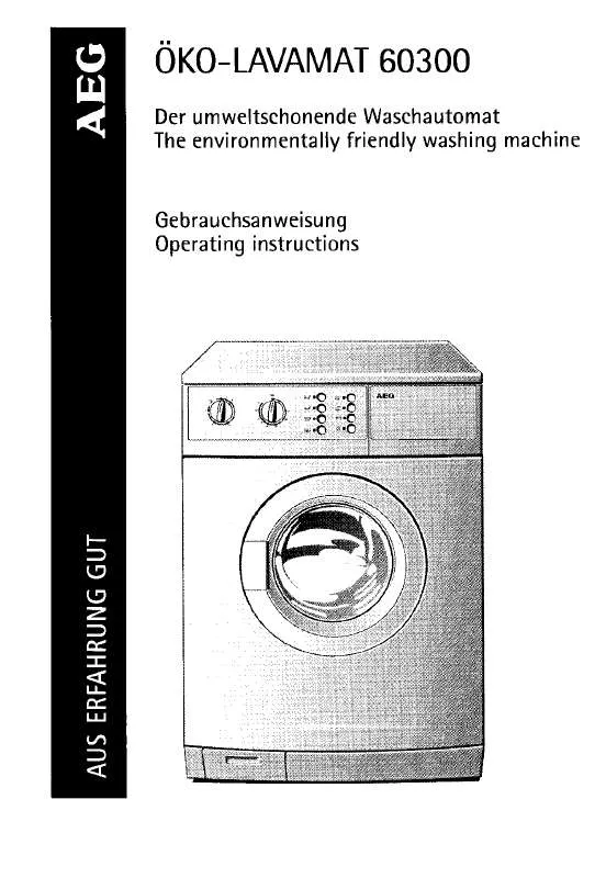 Mode d'emploi AEG-ELECTROLUX LAV60300WCZ