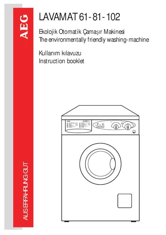 Mode d'emploi AEG-ELECTROLUX LAV61