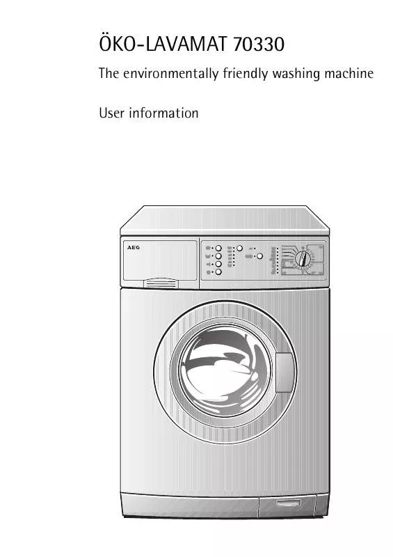 Mode d'emploi AEG-ELECTROLUX LAV70330-W