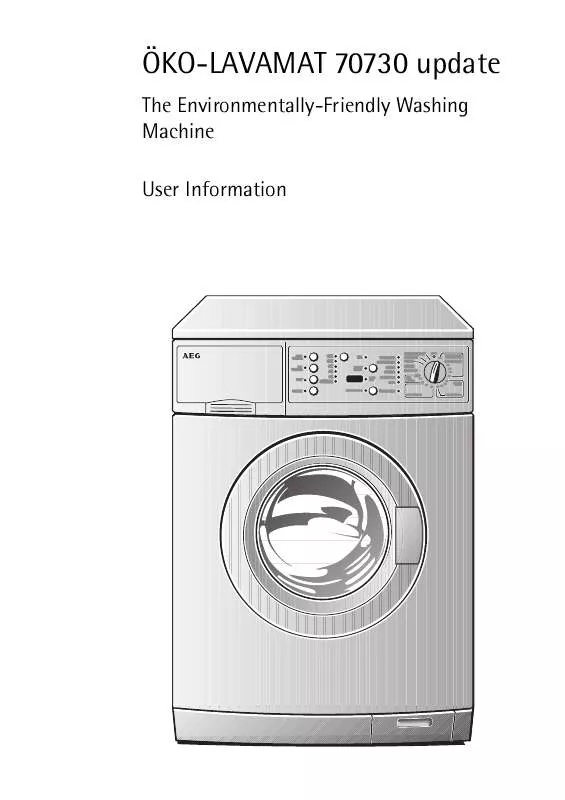 Mode d'emploi AEG-ELECTROLUX LAV70435-W