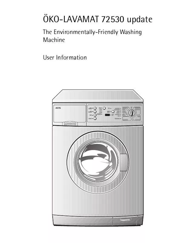 Mode d'emploi AEG-ELECTROLUX LAV72530-W