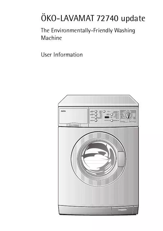 Mode d'emploi AEG-ELECTROLUX LAV72740-W