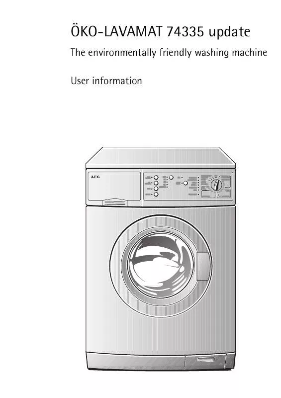 Mode d'emploi AEG-ELECTROLUX LAV74335-W