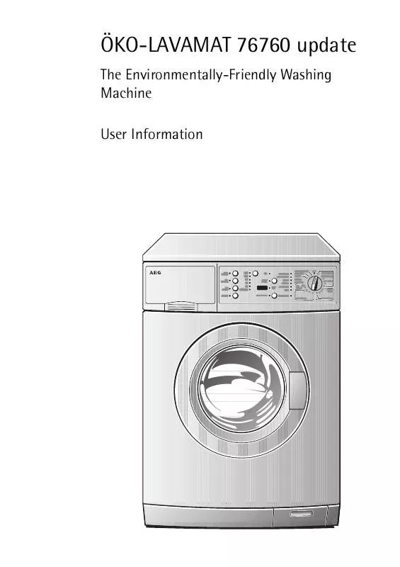 Mode d'emploi AEG-ELECTROLUX LAV76769