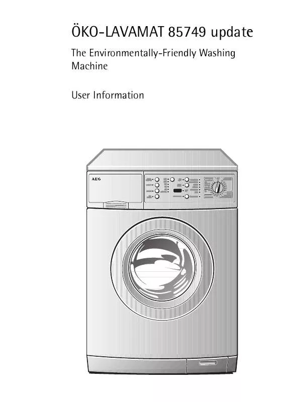 Mode d'emploi AEG-ELECTROLUX LAV85749-W