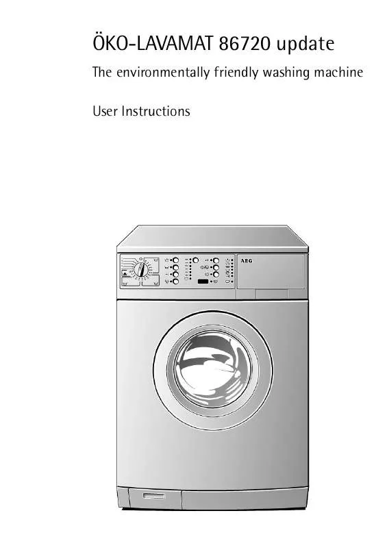 Mode d'emploi AEG-ELECTROLUX LAV86720-W