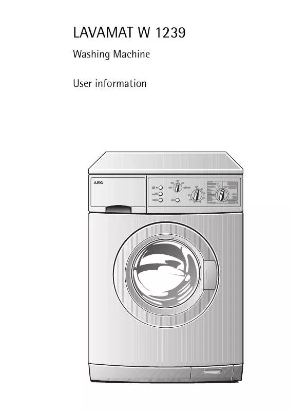 Mode d'emploi AEG-ELECTROLUX LAVW1239-W