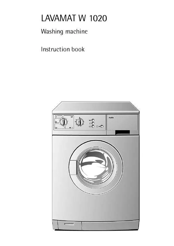 Mode d'emploi AEG-ELECTROLUX LAVW820-W