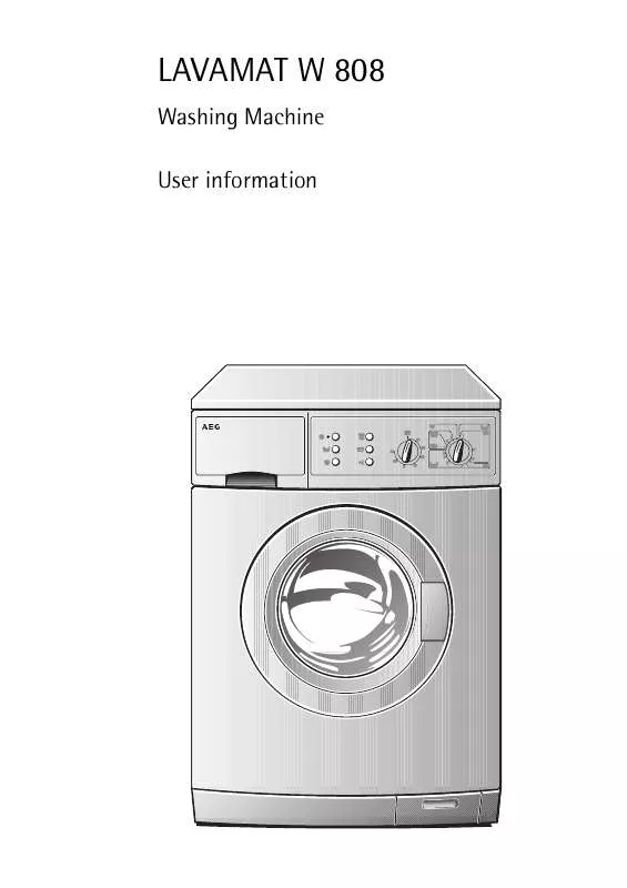 Mode d'emploi AEG-ELECTROLUX LAVW830-W