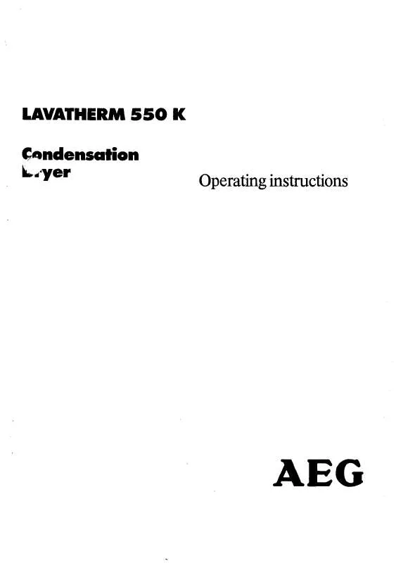 Mode d'emploi AEG-ELECTROLUX LTH550KUGB