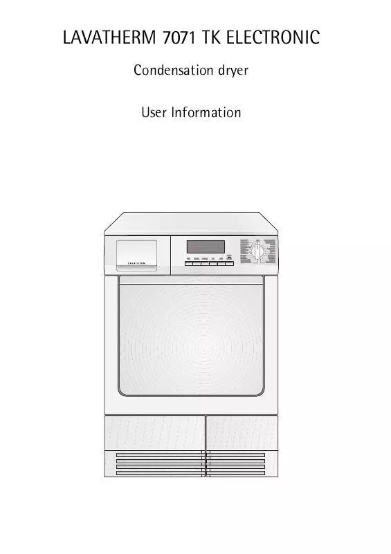 Mode d'emploi AEG-ELECTROLUX LTH7071TK