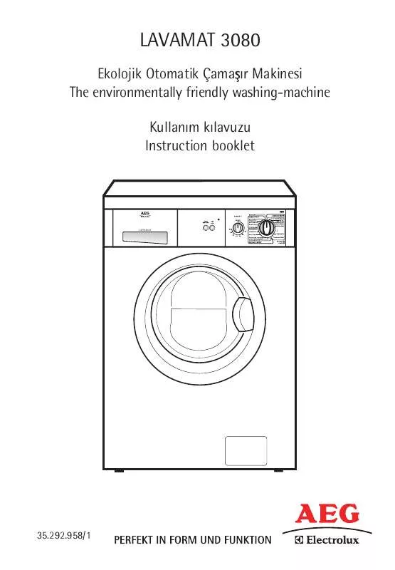 Mode d'emploi AEG-ELECTROLUX LVMT3080