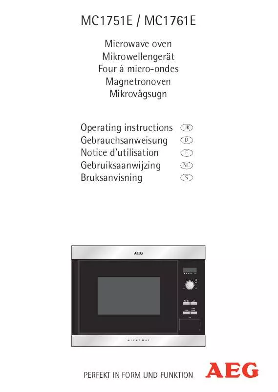 Mode d'emploi AEG-ELECTROLUX MC1751EB