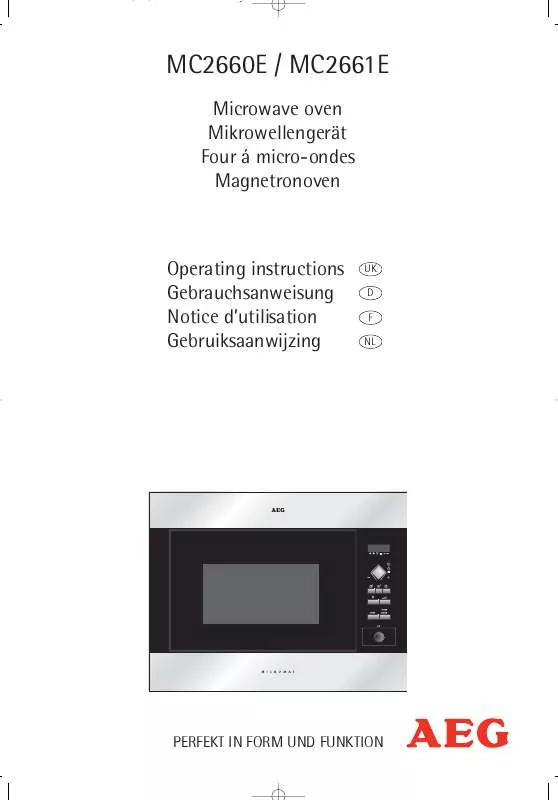 Mode d'emploi AEG-ELECTROLUX MC2660EM