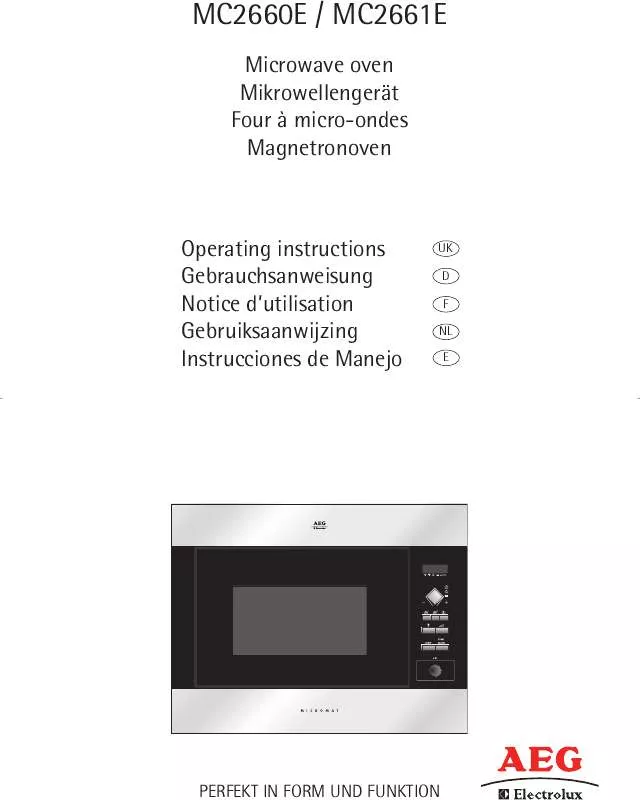 Mode d'emploi AEG-ELECTROLUX MC2660EW