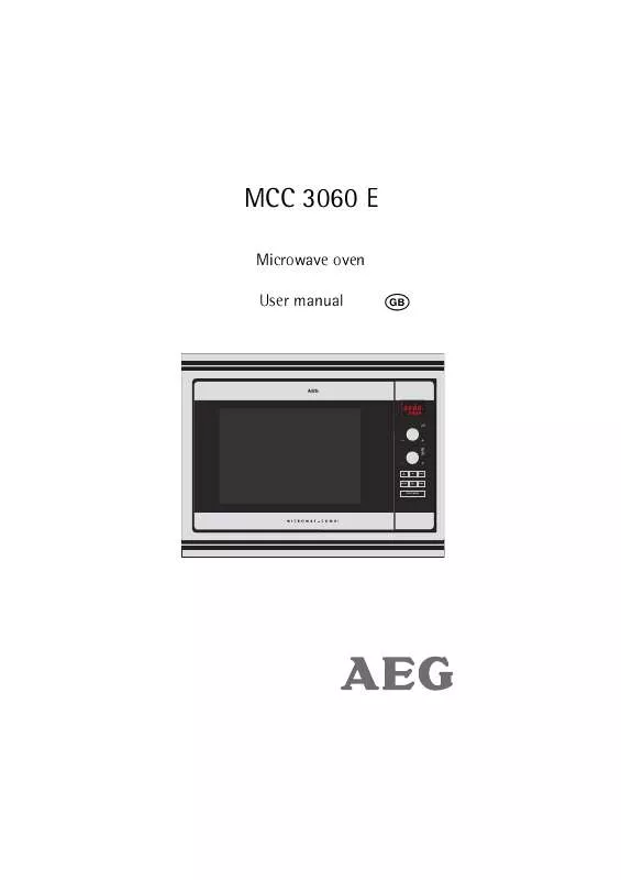 Mode d'emploi AEG-ELECTROLUX MCC3060EA