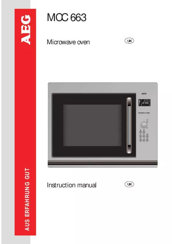 Mode d'emploi AEG-ELECTROLUX MCC663E