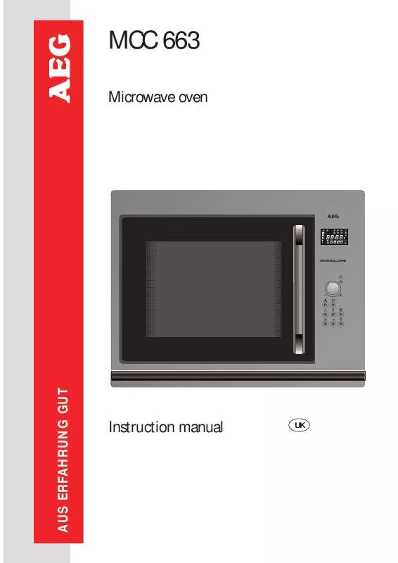 Mode d'emploi AEG-ELECTROLUX MCC663EA