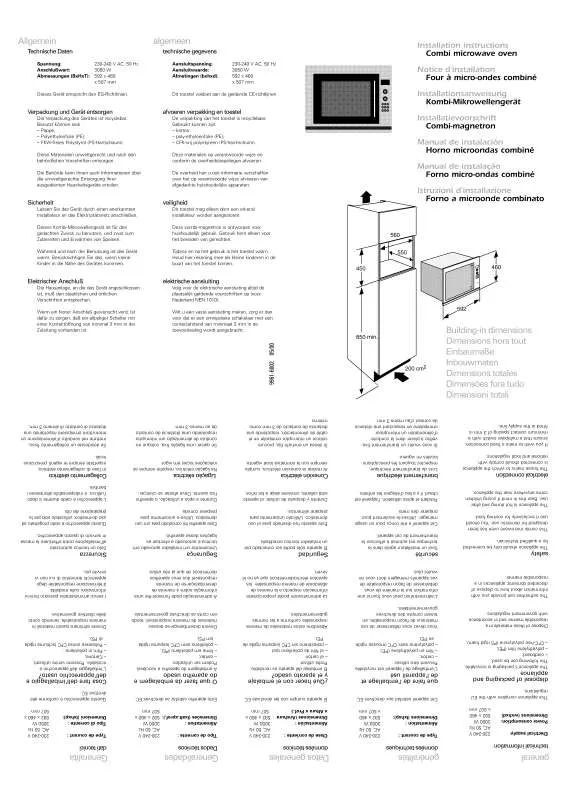 Mode d'emploi AEG-ELECTROLUX MCC663EW/UK