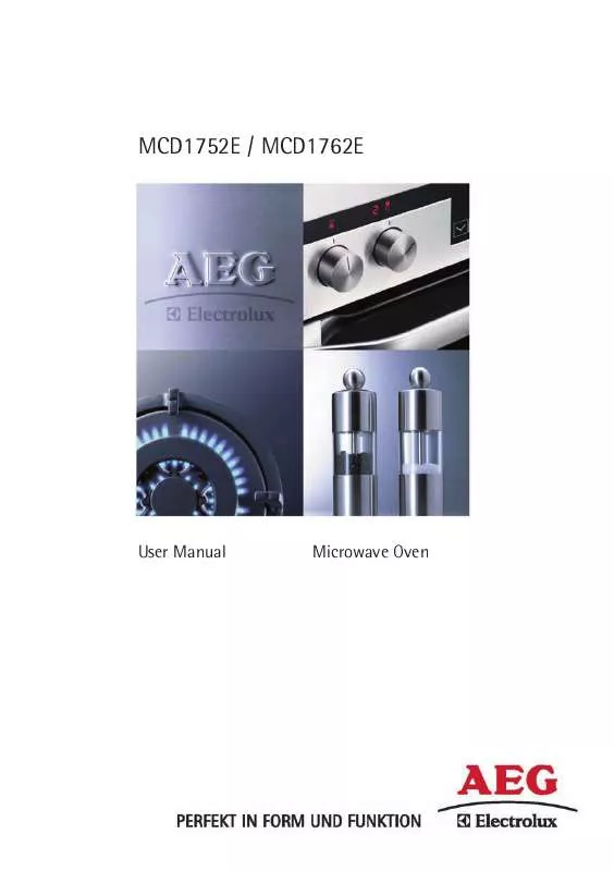 Mode d'emploi AEG-ELECTROLUX MCD1762E-M