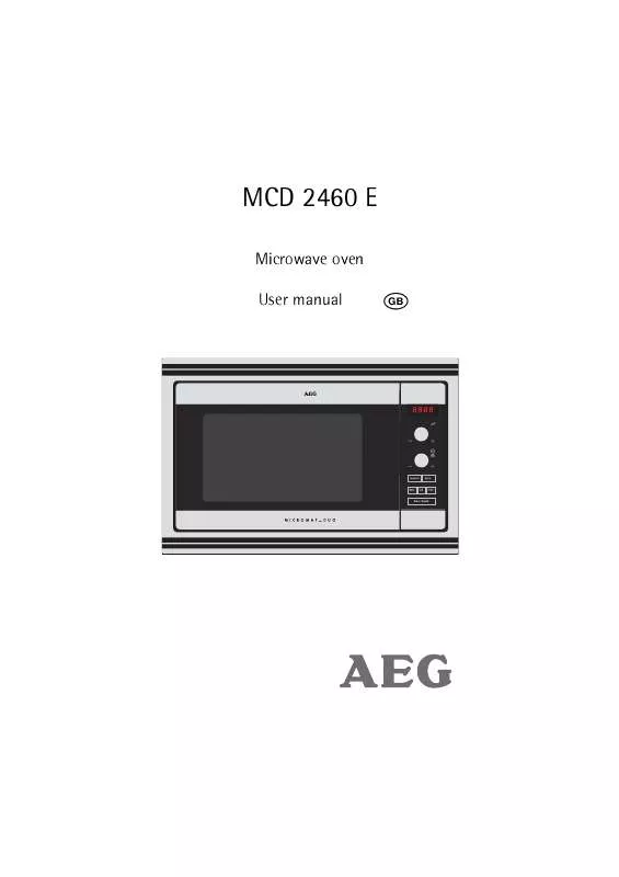 Mode d'emploi AEG-ELECTROLUX MCD2460EM