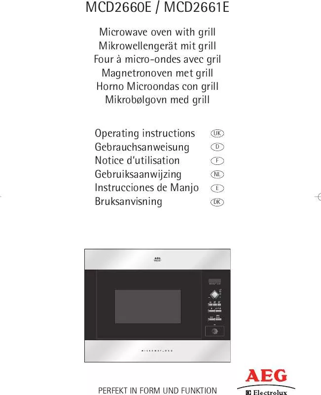 Mode d'emploi AEG-ELECTROLUX MCD2660E-B