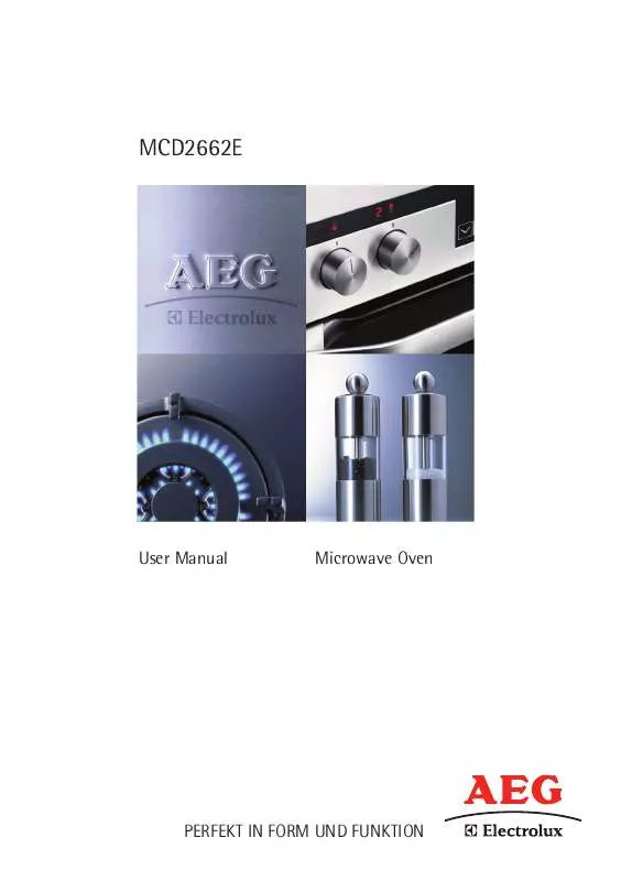 Mode d'emploi AEG-ELECTROLUX MCD2662E-M