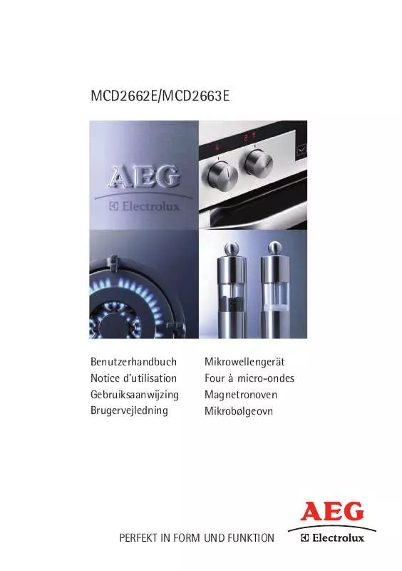 Mode d'emploi AEG-ELECTROLUX MCD2663E-A