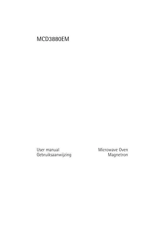 Mode d'emploi AEG-ELECTROLUX MCD3880E-M