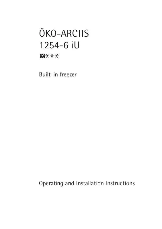 Mode d'emploi AEG-ELECTROLUX ÖKO_ARCTIS1254-6IU