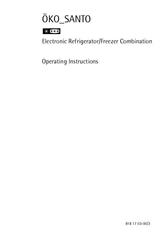 Mode d'emploi AEG-ELECTROLUX Ã–KO_SANTO.3644-6.KG