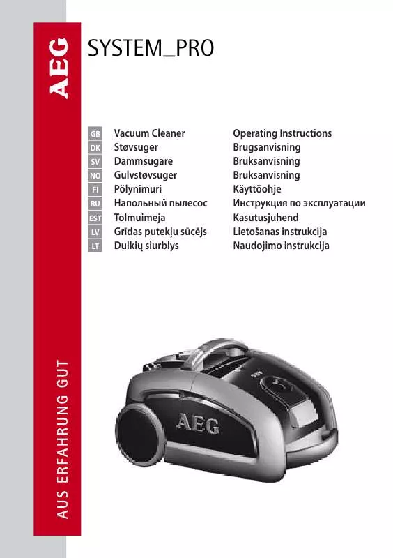 Mode d'emploi AEG-ELECTROLUX P5POWER
