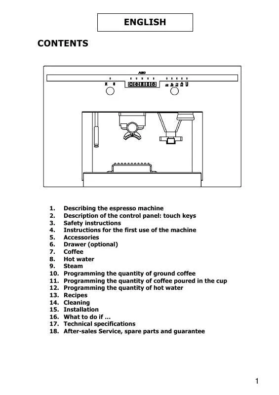 Mode d'emploi AEG-ELECTROLUX PE8038-A/UK