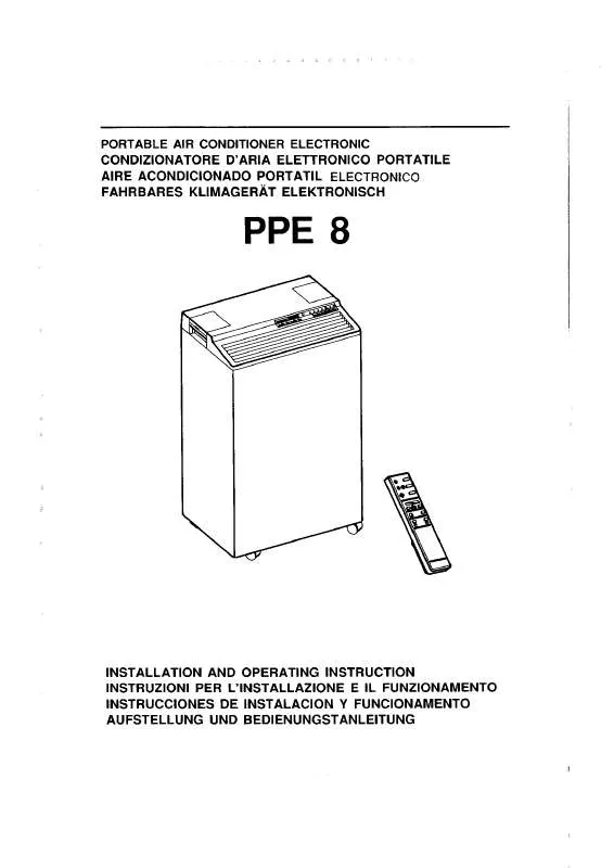 Mode d'emploi AEG-ELECTROLUX PPE8