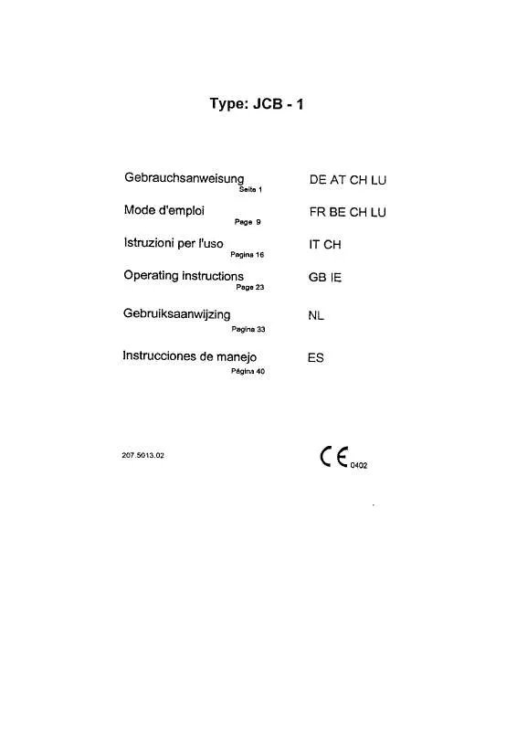 Mode d'emploi AEG-ELECTROLUX RC1600E