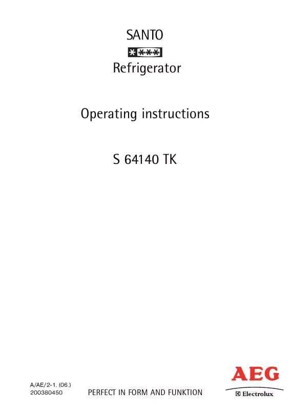 Mode d'emploi AEG-ELECTROLUX S 64140 TK