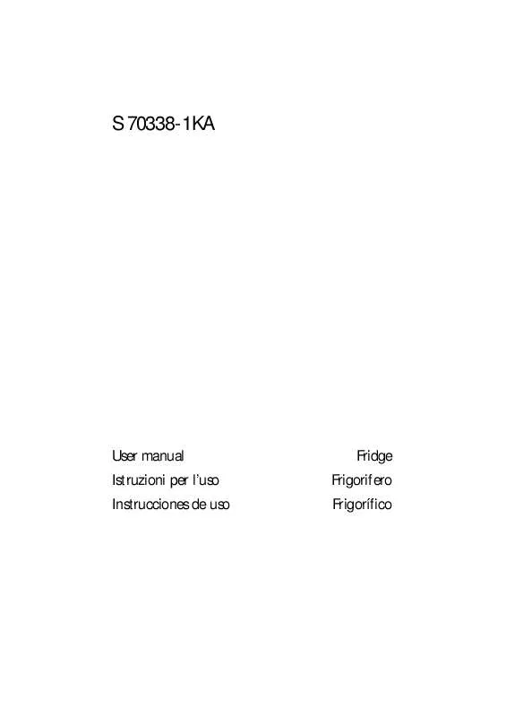 Mode d'emploi AEG-ELECTROLUX S70338KA1