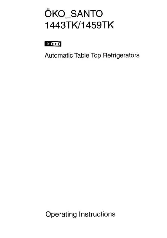 Mode d'emploi AEG-ELECTROLUX SANTO 1443-1TK