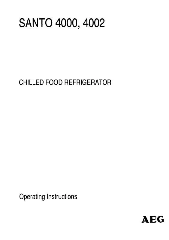 Mode d'emploi AEG-ELECTROLUX SANTO 4000
