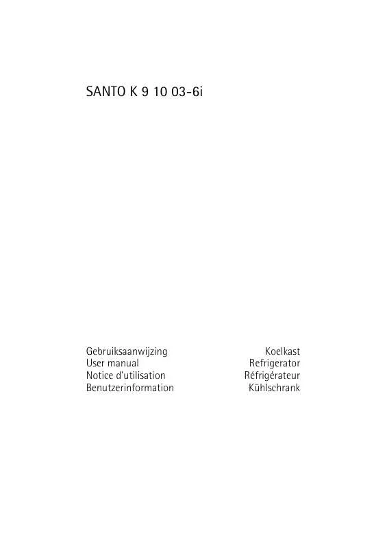 Mode d'emploi AEG-ELECTROLUX SANTO K 9 10 03-6I