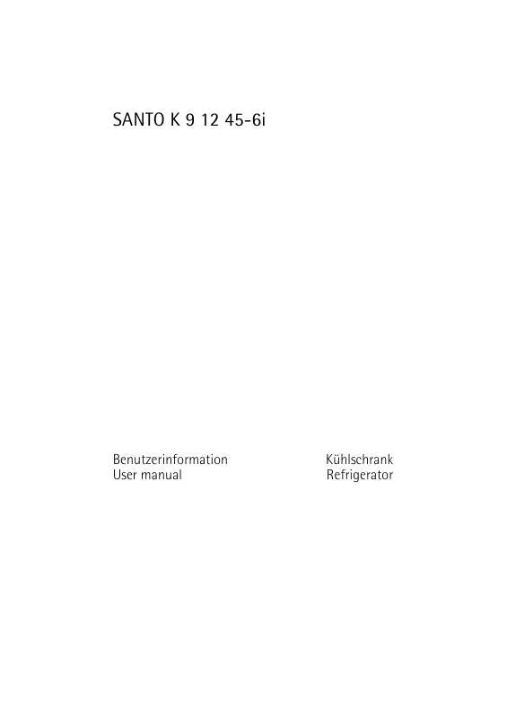 Mode d'emploi AEG-ELECTROLUX SANTO K 9 12 45-6 I