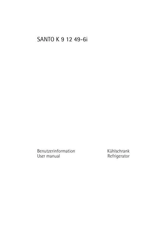 Mode d'emploi AEG-ELECTROLUX SANTO K 9 12 49-6 I