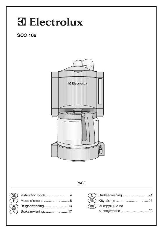 Mode d'emploi AEG-ELECTROLUX SCC106