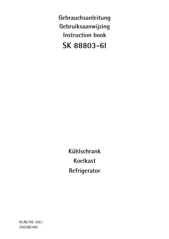 Mode d'emploi AEG-ELECTROLUX SK 88803-6I