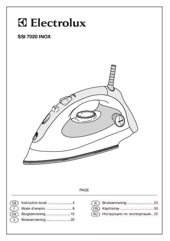 Mode d'emploi AEG-ELECTROLUX SSI7020