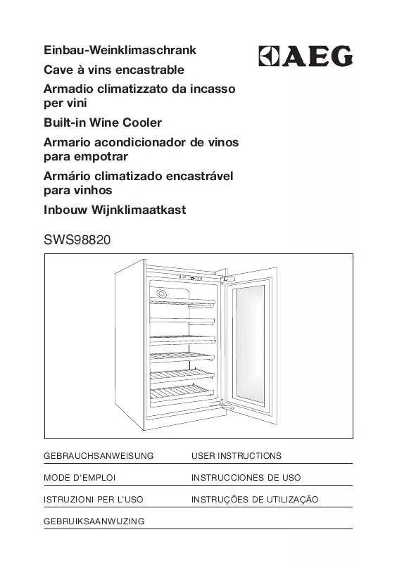 Mode d'emploi AEG-ELECTROLUX SWS98820L0