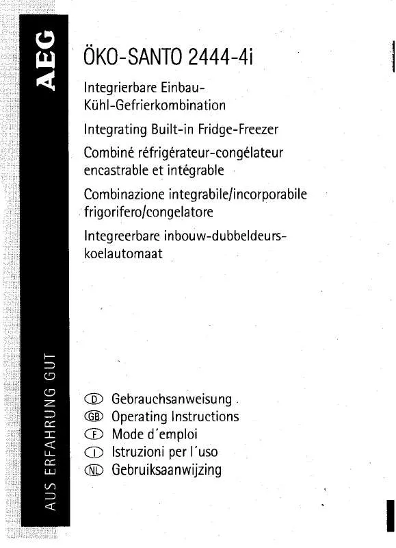 Mode d'emploi AEG-ELECTROLUX SZ81240I