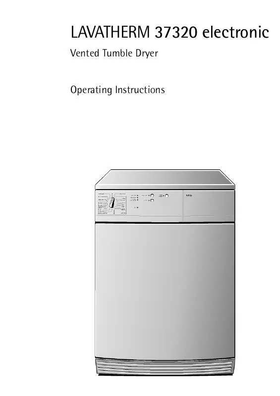 Mode d'emploi AEG-ELECTROLUX T37320