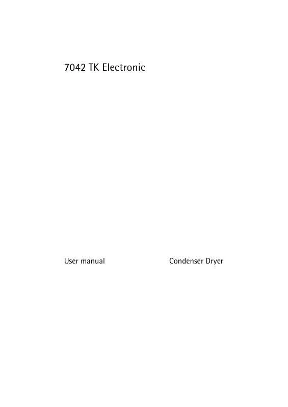 Mode d'emploi AEG-ELECTROLUX T7042TK