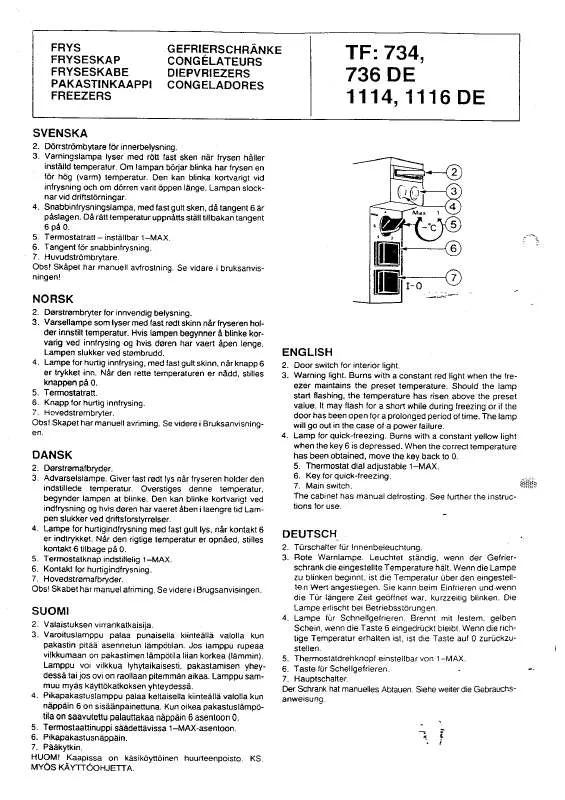 Mode d'emploi AEG-ELECTROLUX TF736